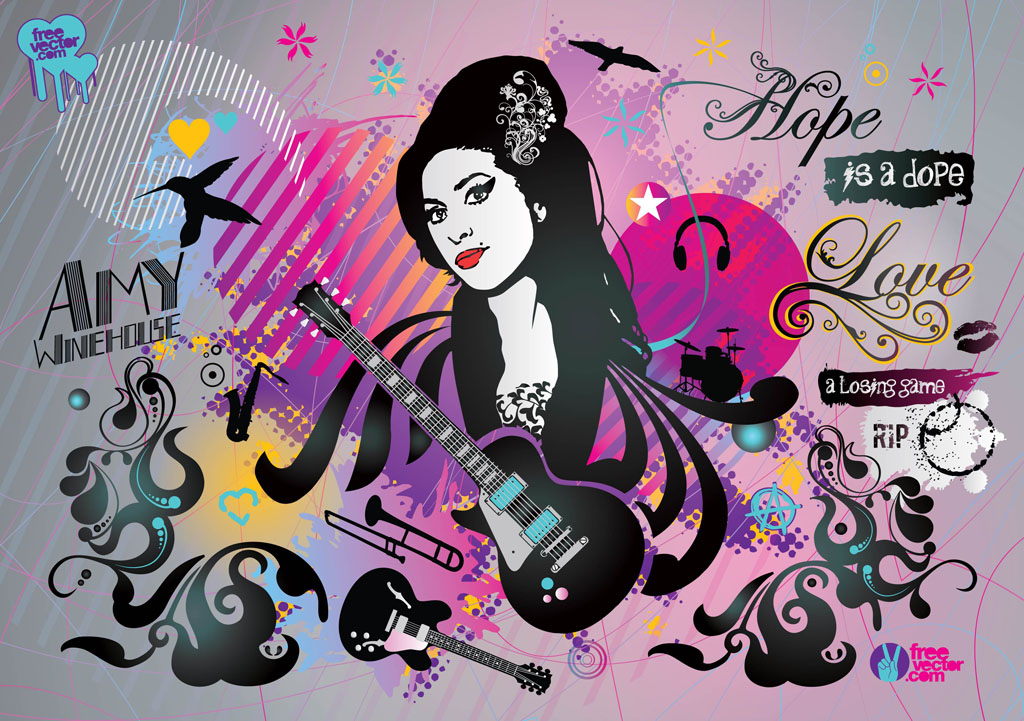 Amy Winehouse Pop Art - HD Wallpaper 