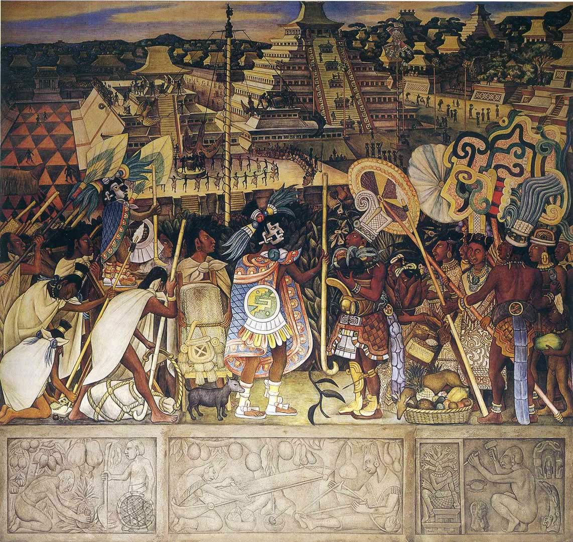 Totonac Civilization - Diego Rivera Totonac Civilization - HD Wallpaper 