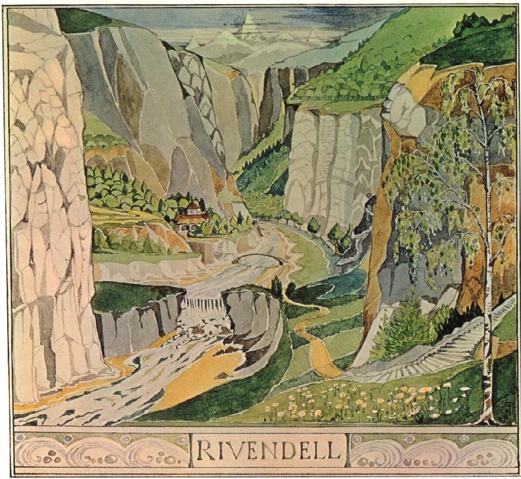 Tolkien Rivendell - HD Wallpaper 