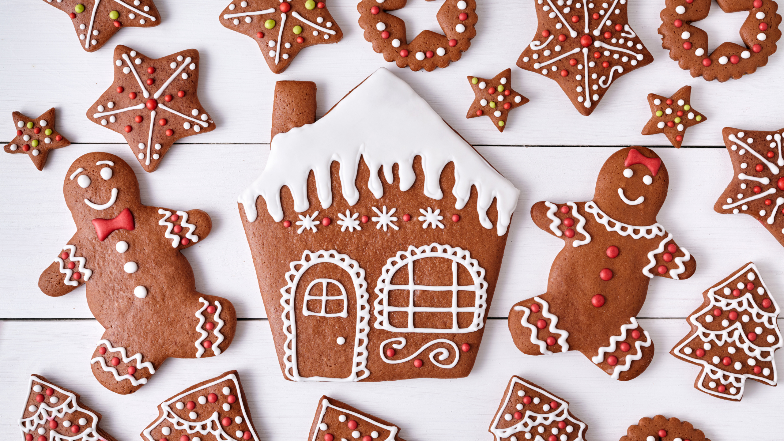 Christmas Gingerbread - 2560x1440 Wallpaper - teahub.io