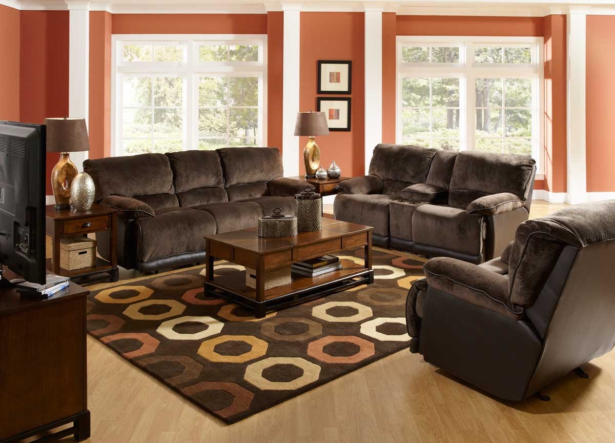 chocolate brown couch living room ideas
