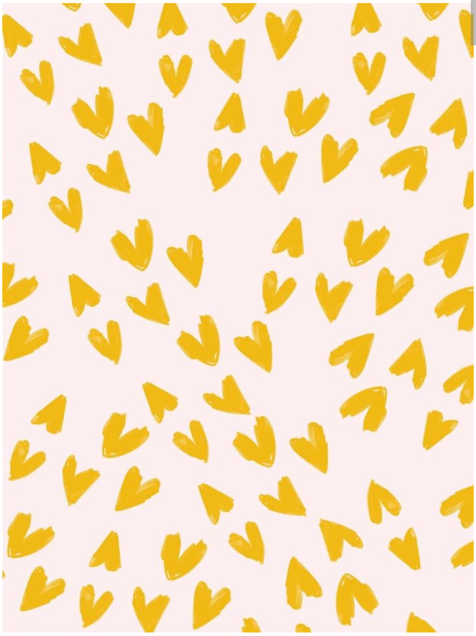 Download Wallpaper Pattern And Yellow Image Cute Yellow Hearts Background 958x1280 Wallpaper Teahub Io