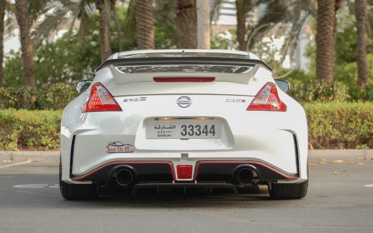 Nissan 370z Rear, Racing Cars, Back View, White - Nissan 370z Rear View ...