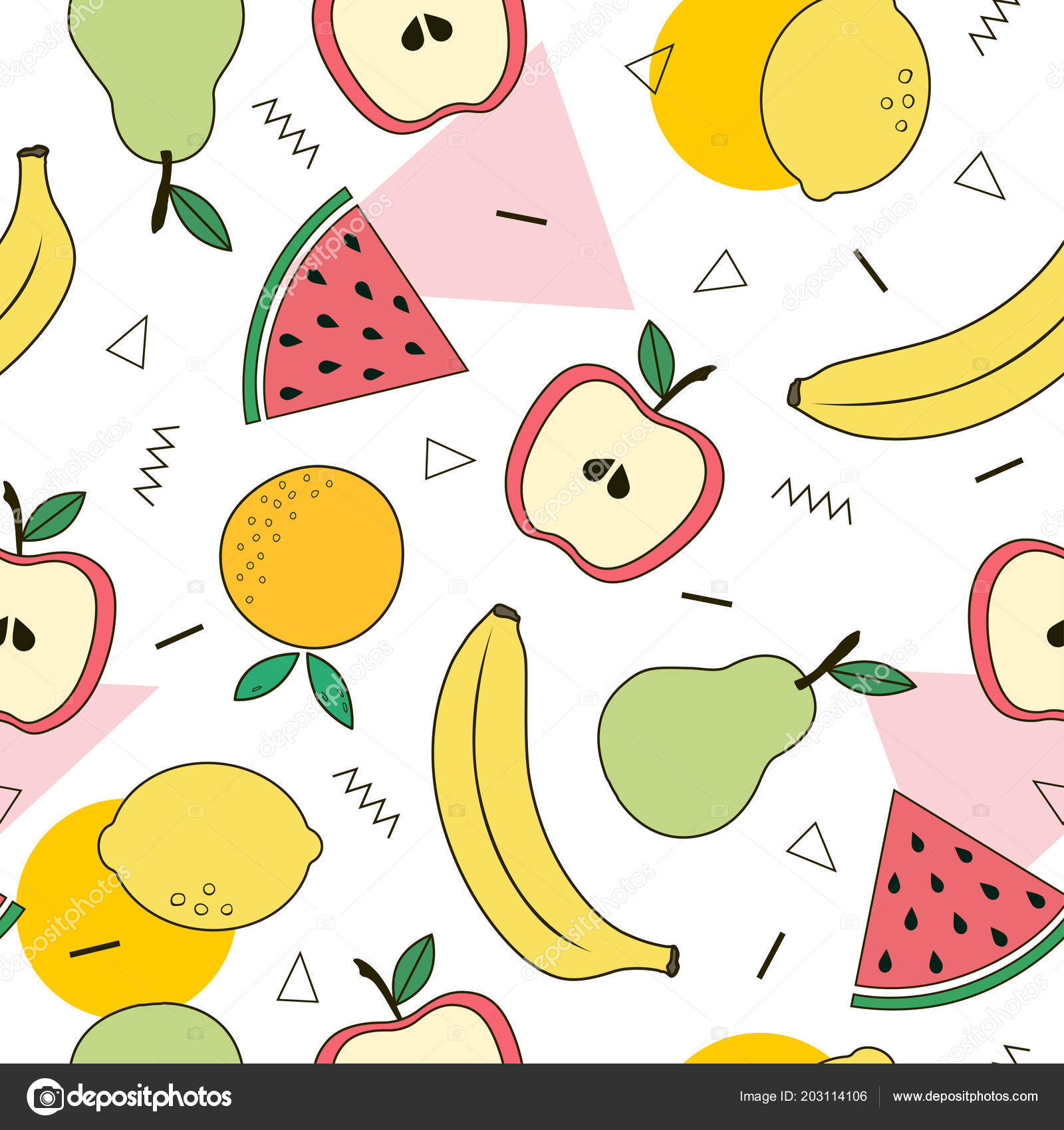 Frutas Con Formas Geometricas - 1600x1700 Wallpaper - teahub.io