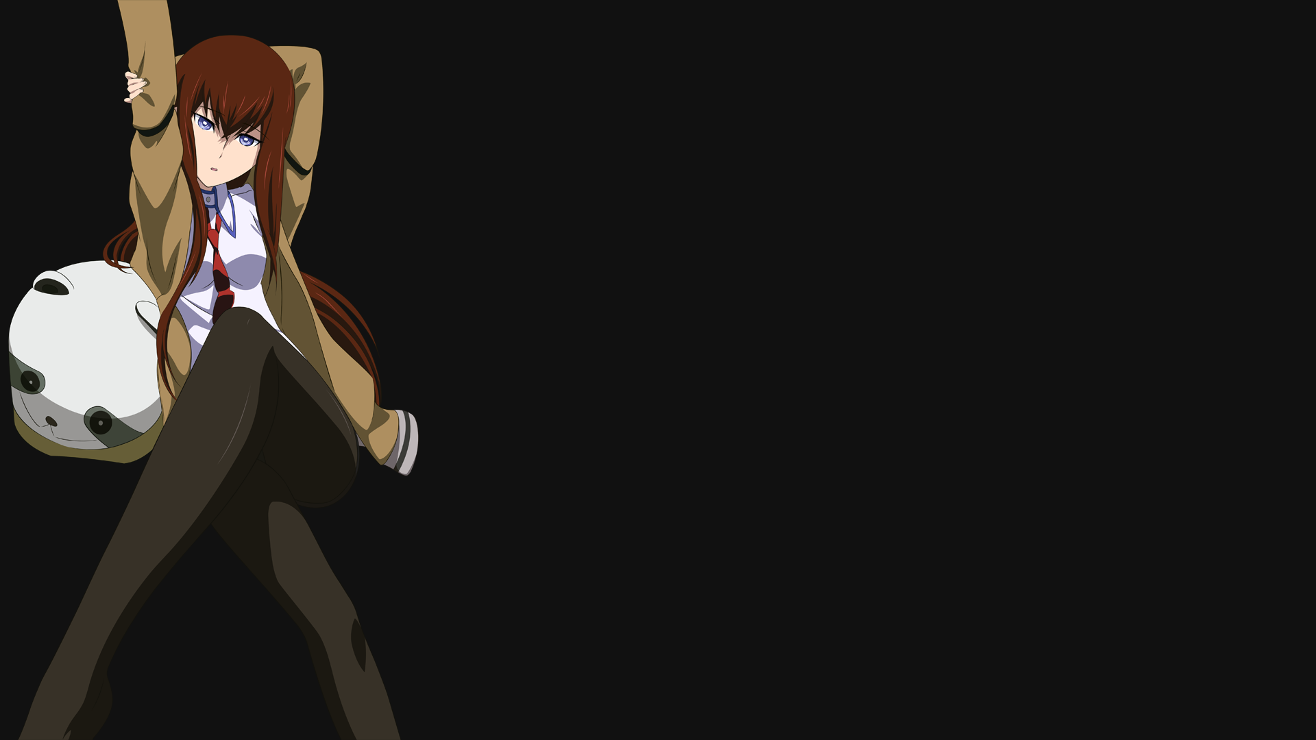 Kurisu Makise Steins Gate Cartoon 19x1080 Wallpaper Teahub Io