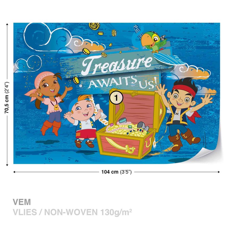 Disney Jake Neverland Pirates Wallpaper Mural Wallpaper 750x750 Wallpaper Teahub Io