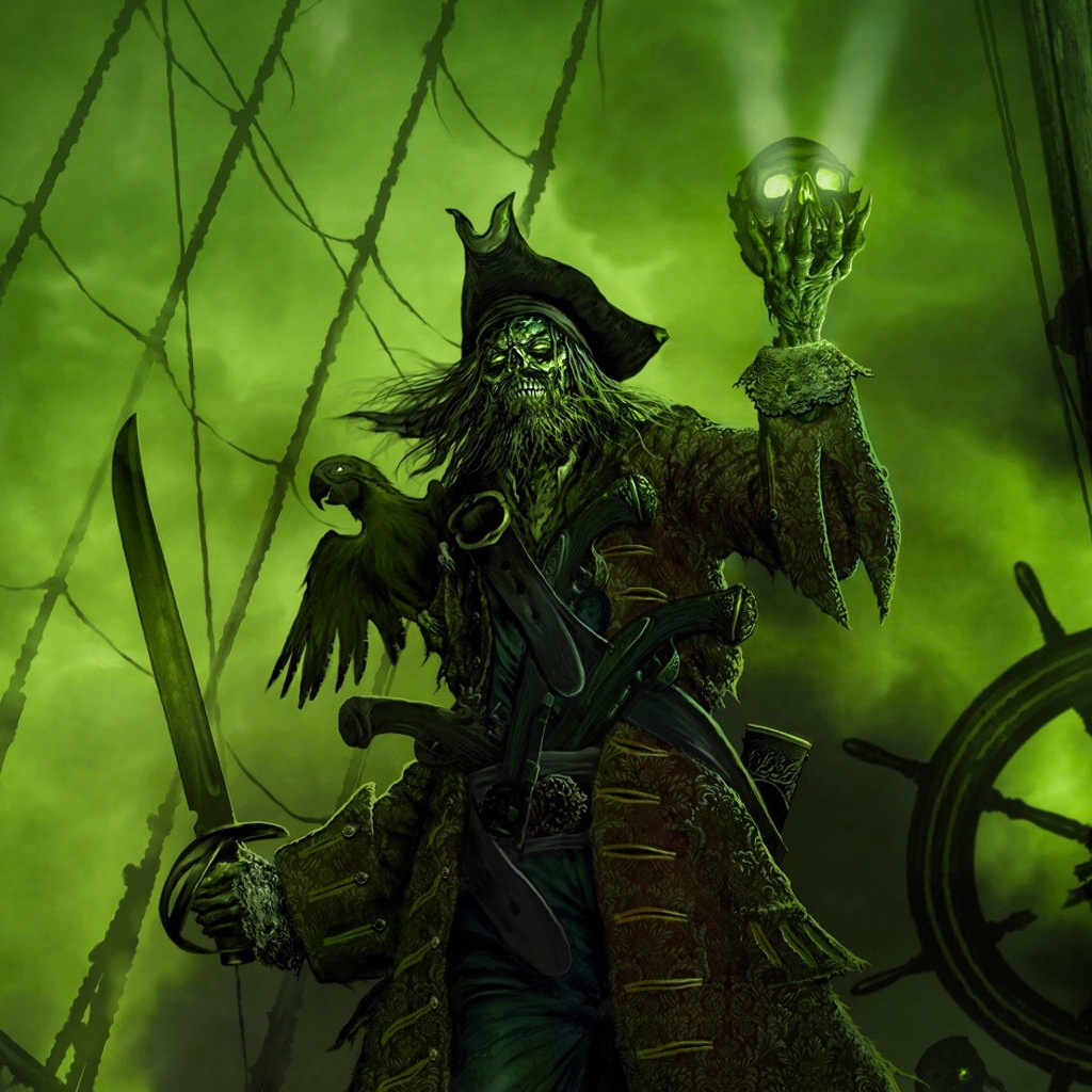 Ghost Pirate Captain - HD Wallpaper 