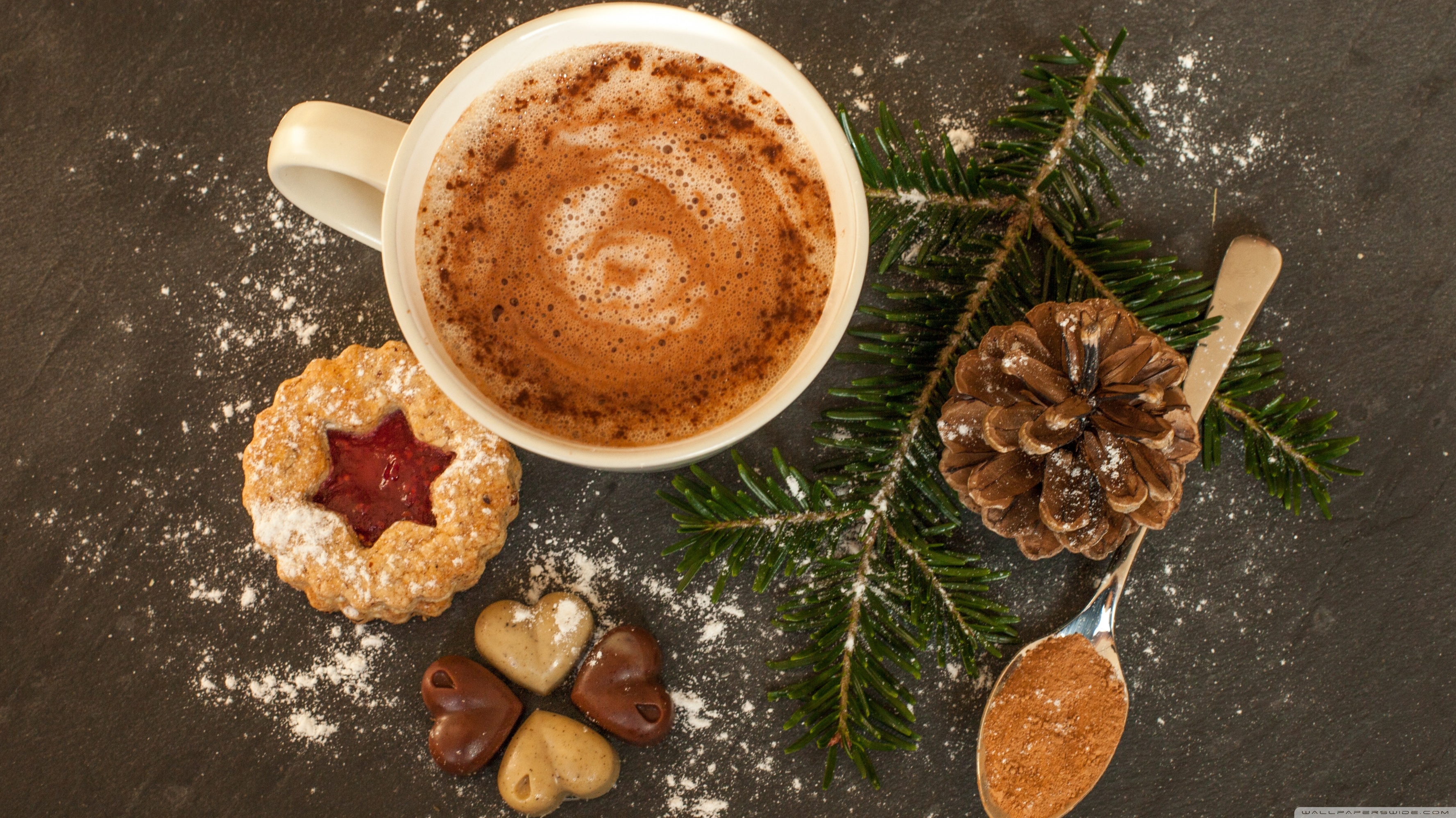 Winter Warm Hot Chocolade - HD Wallpaper 