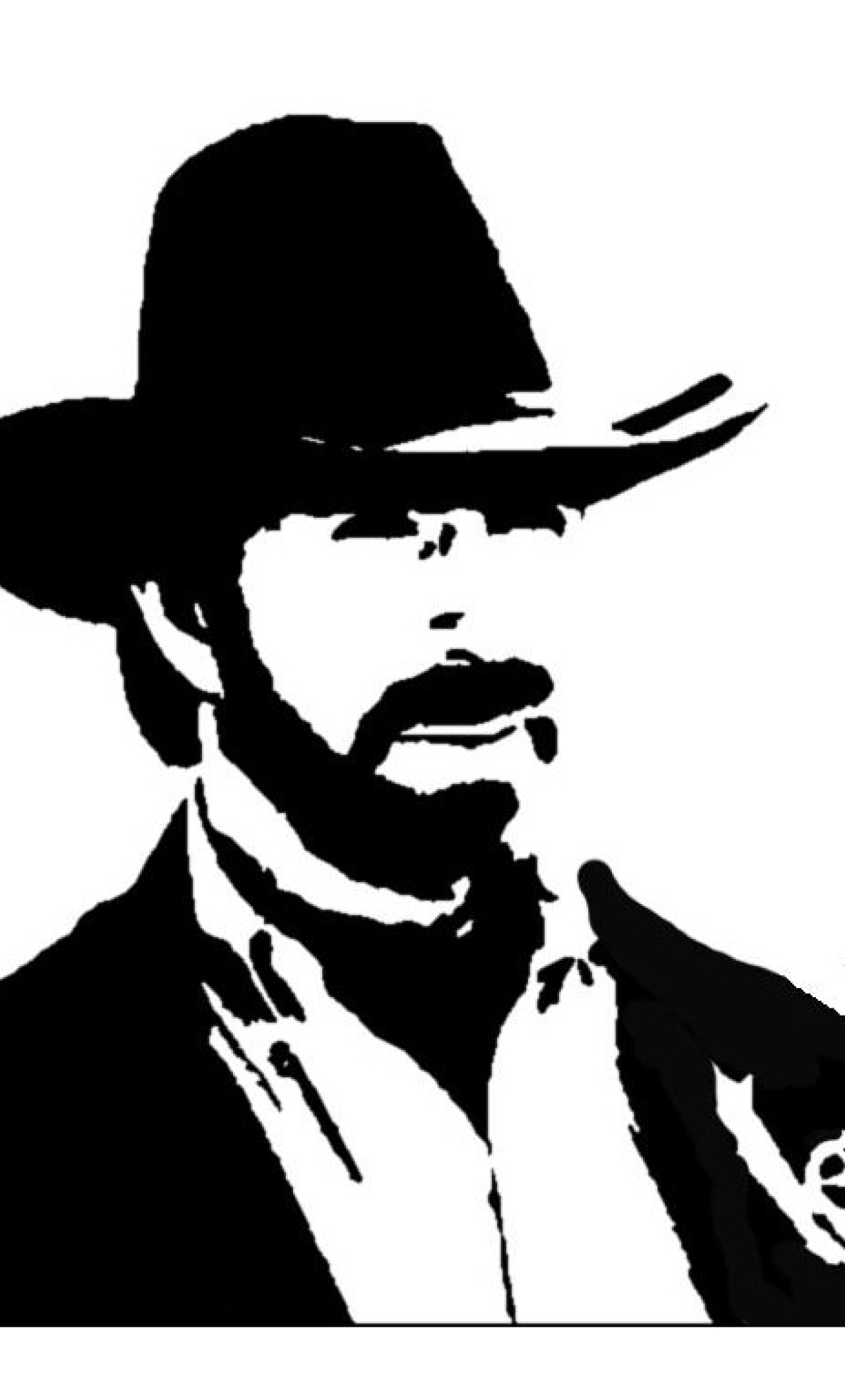 Chuck Norris Stencil 1280x2120 Wallpaper Teahub io