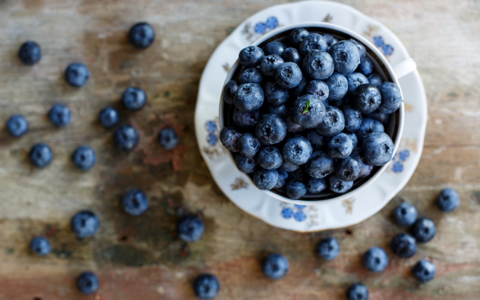 Blueberries Wallpapers - Черника В Тарелке - HD Wallpaper 