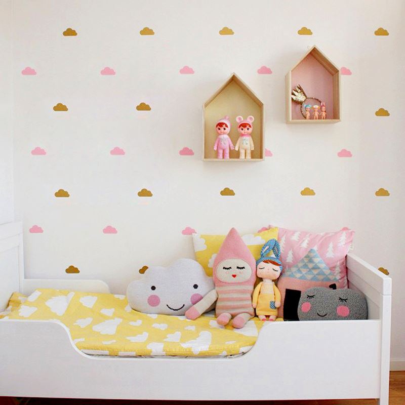 Little Cloud Wall Stickers Wall Decal Diy Home Decoration - Cloud Kids Bedroom - HD Wallpaper 
