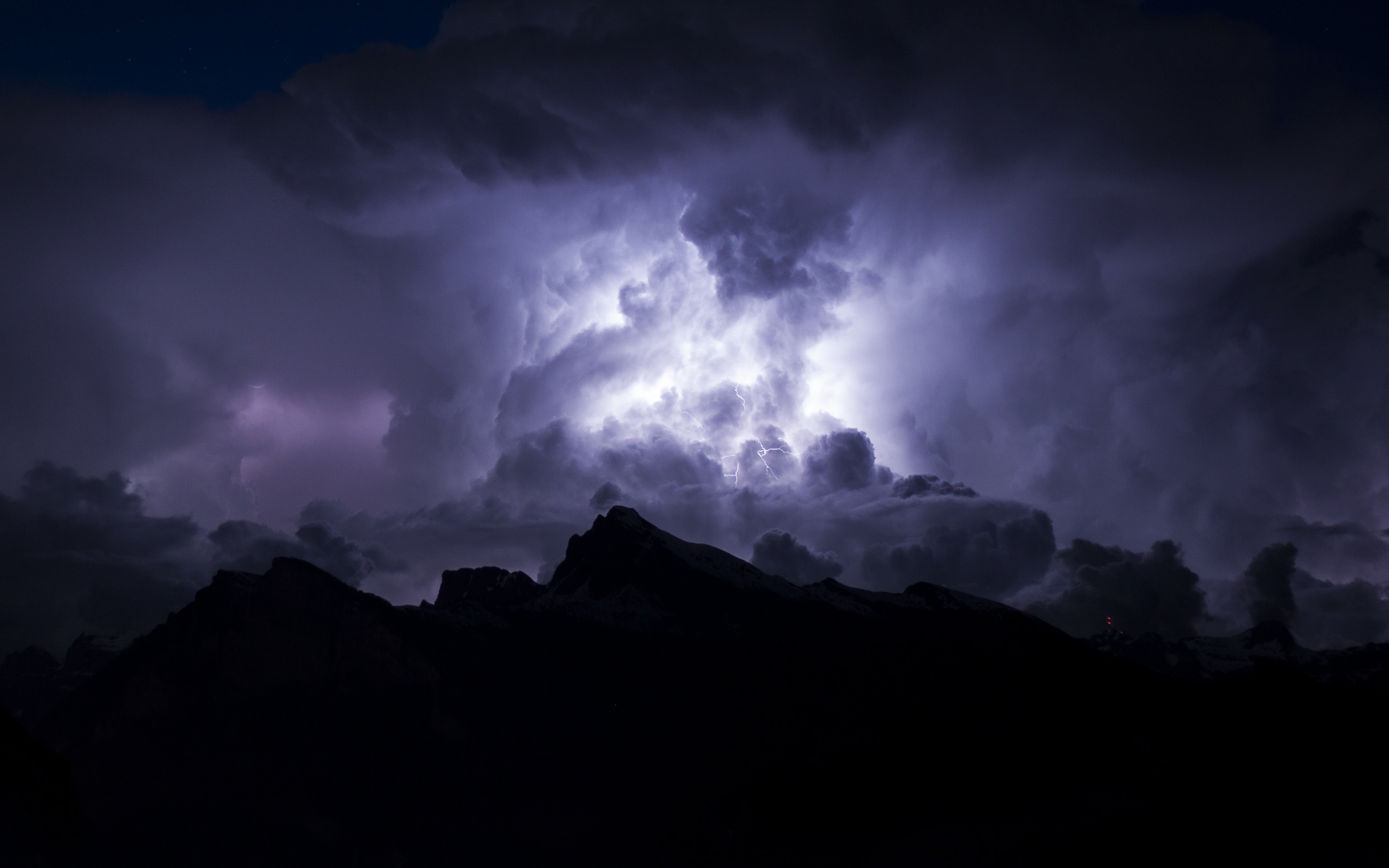 Wallpaper Night Storm Clouds Sky Lightning Dark Clouds With Lightning x1800 Wallpaper Teahub Io