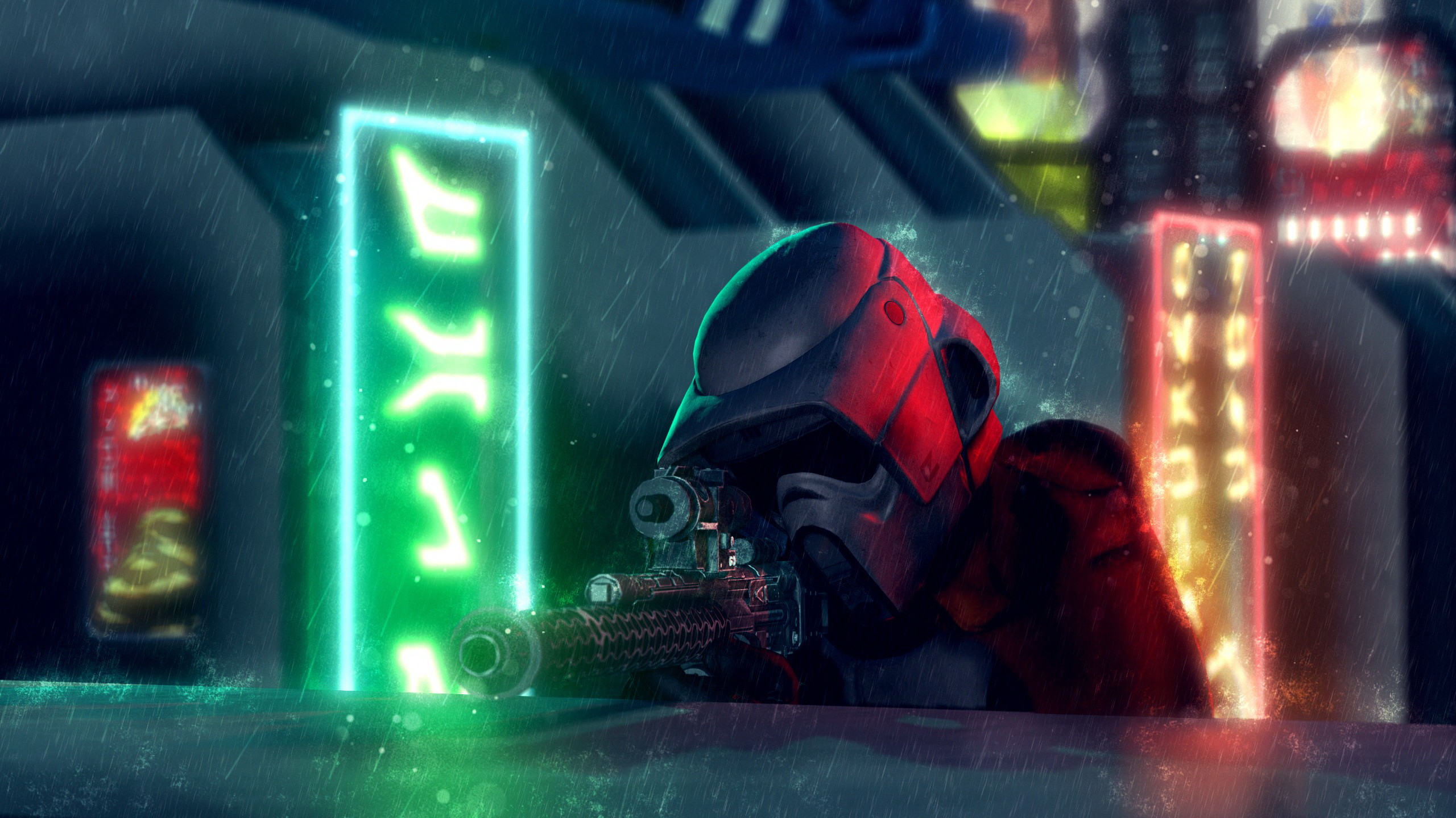 2560x1440, Sci Fi - Star Wars Neon Art - HD Wallpaper 