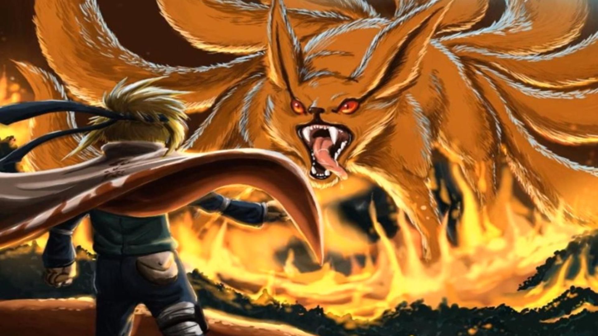 Minato And Nine Tails - 1920x1080 Wallpaper - teahub.io