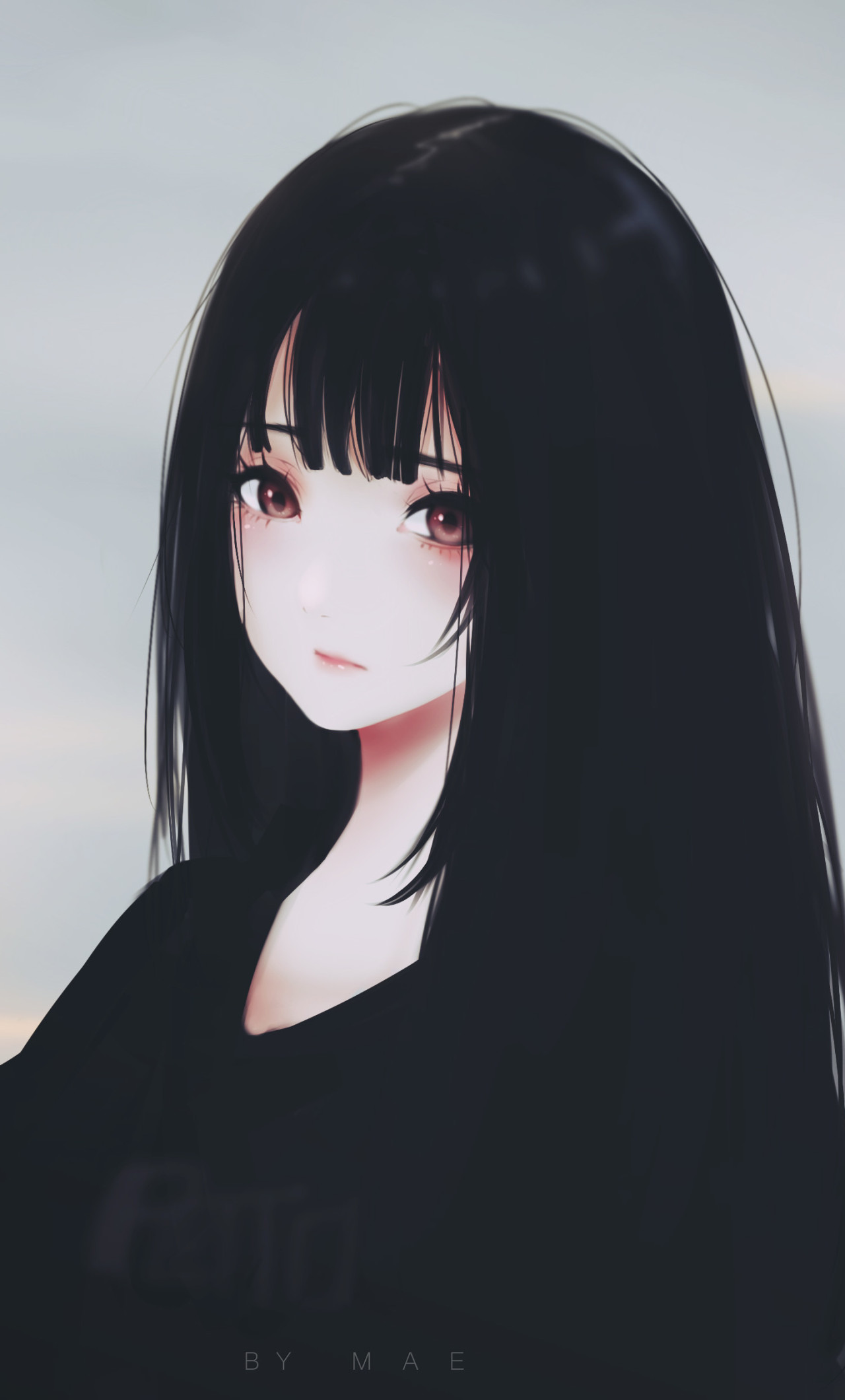 Sad Anime Girl Wallpaper Iphone 1280x2120 Wallpaper Teahub io