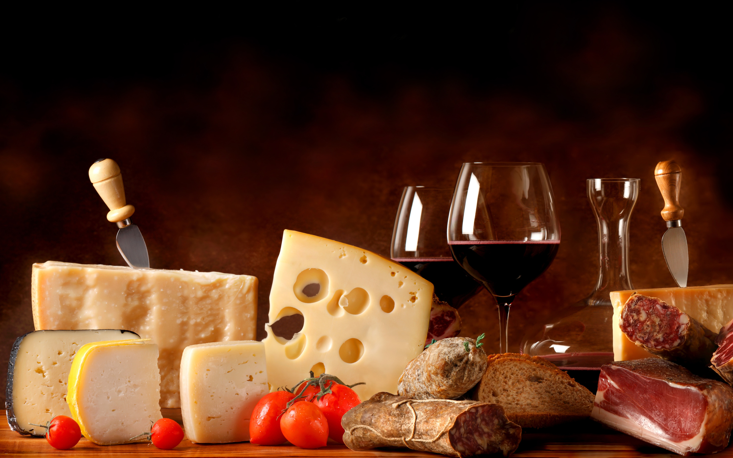 wine cheese wallpaper