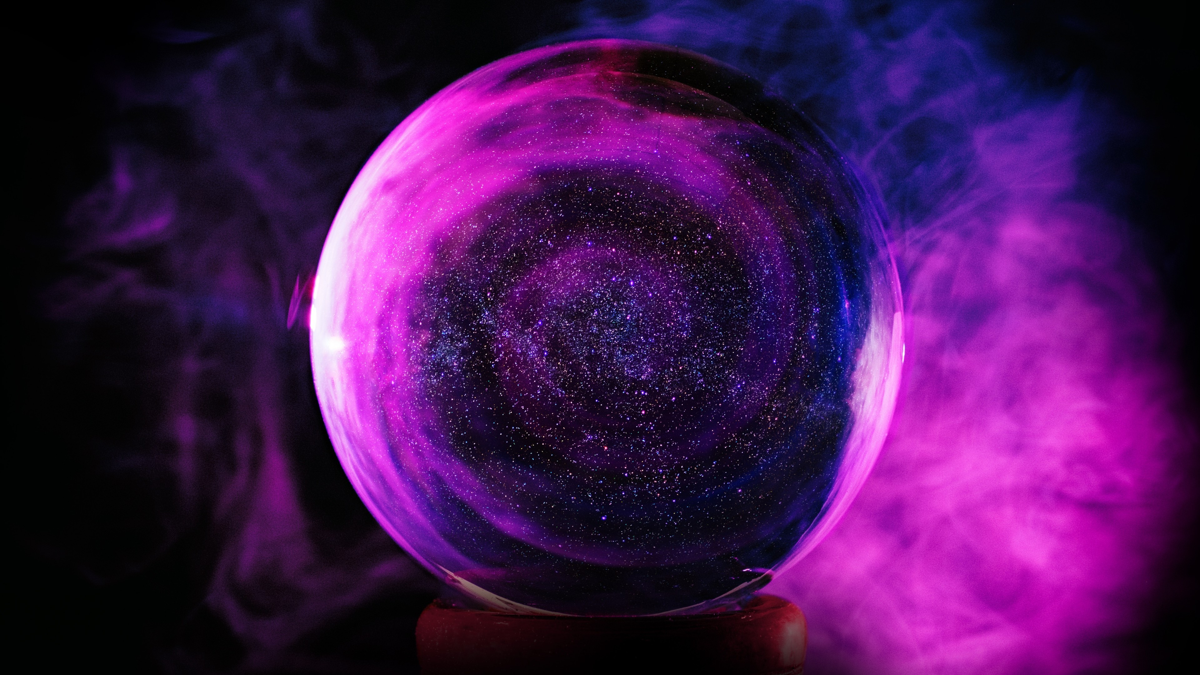 Neon Ball, Stars, Galaxy, Purple - 1080p Neon Wallpaper Hd - 3840x2160  Wallpaper 