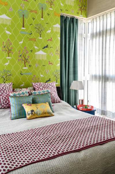 Green Wallpaper Design - Bedroom - 399x600 Wallpaper - teahub.io