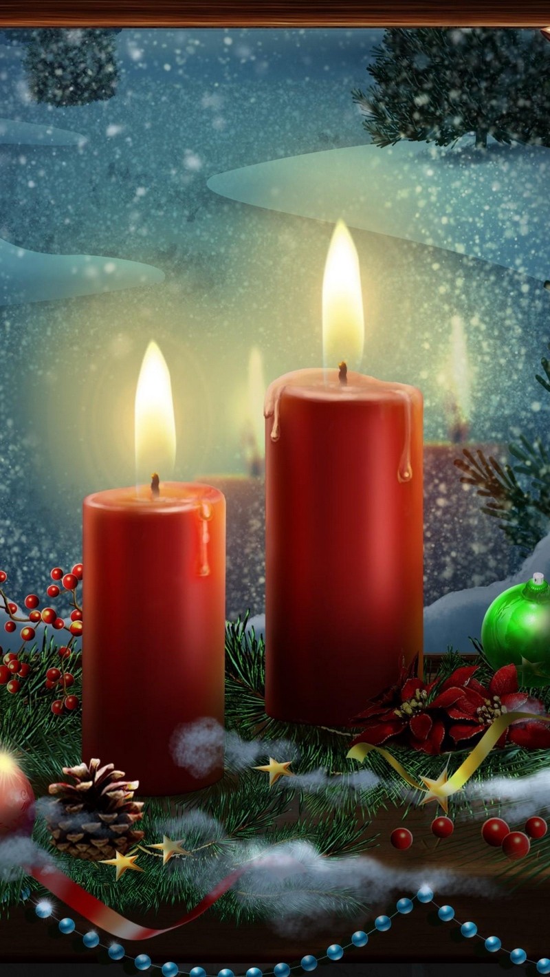 Christmas Advent Wallpaper - Christmas Candle Wallpaper Iphone ...