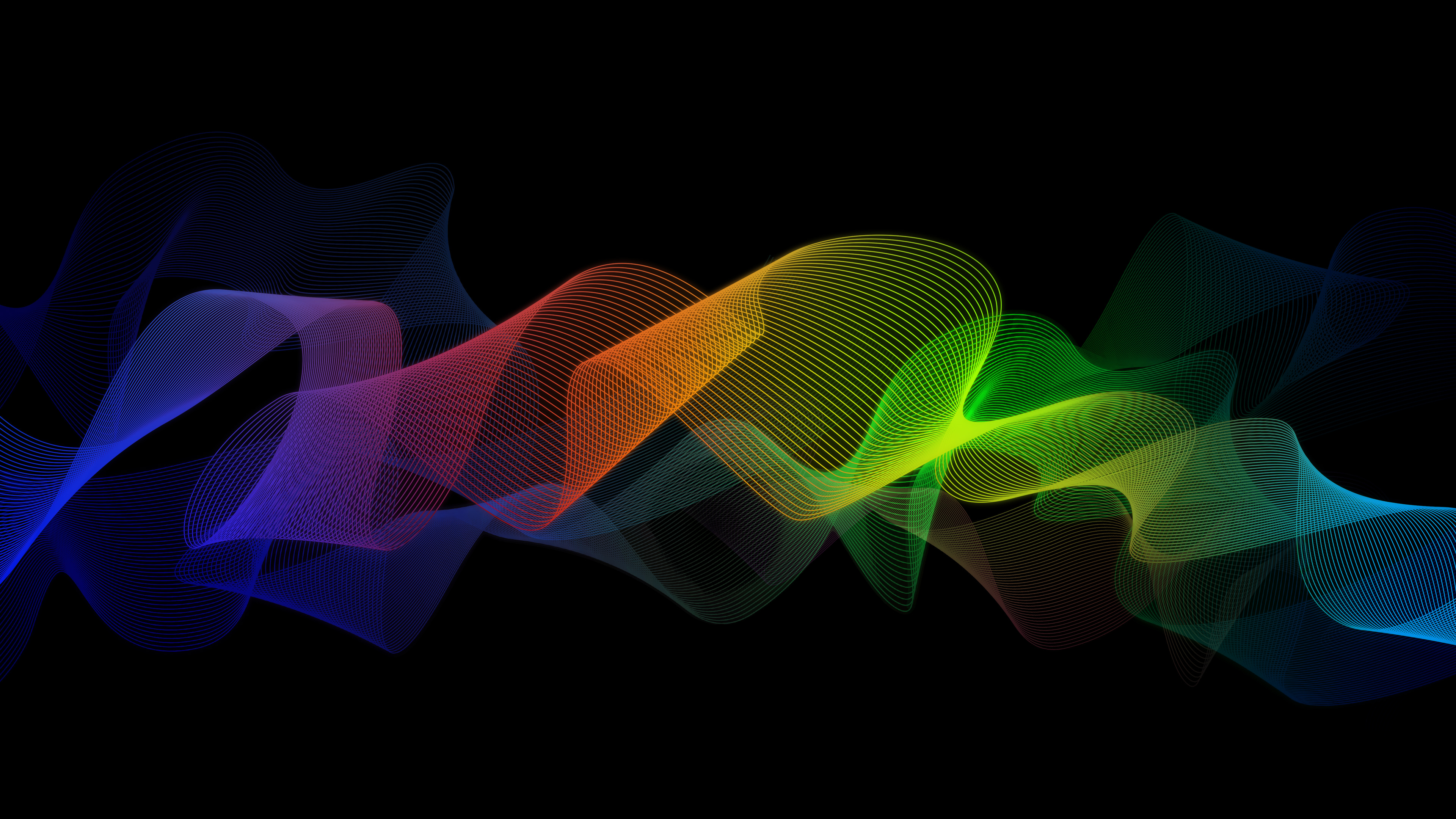 Colorful Abstract Ribbon 4k Wallpapers - Linux Deepin - 3840x2160