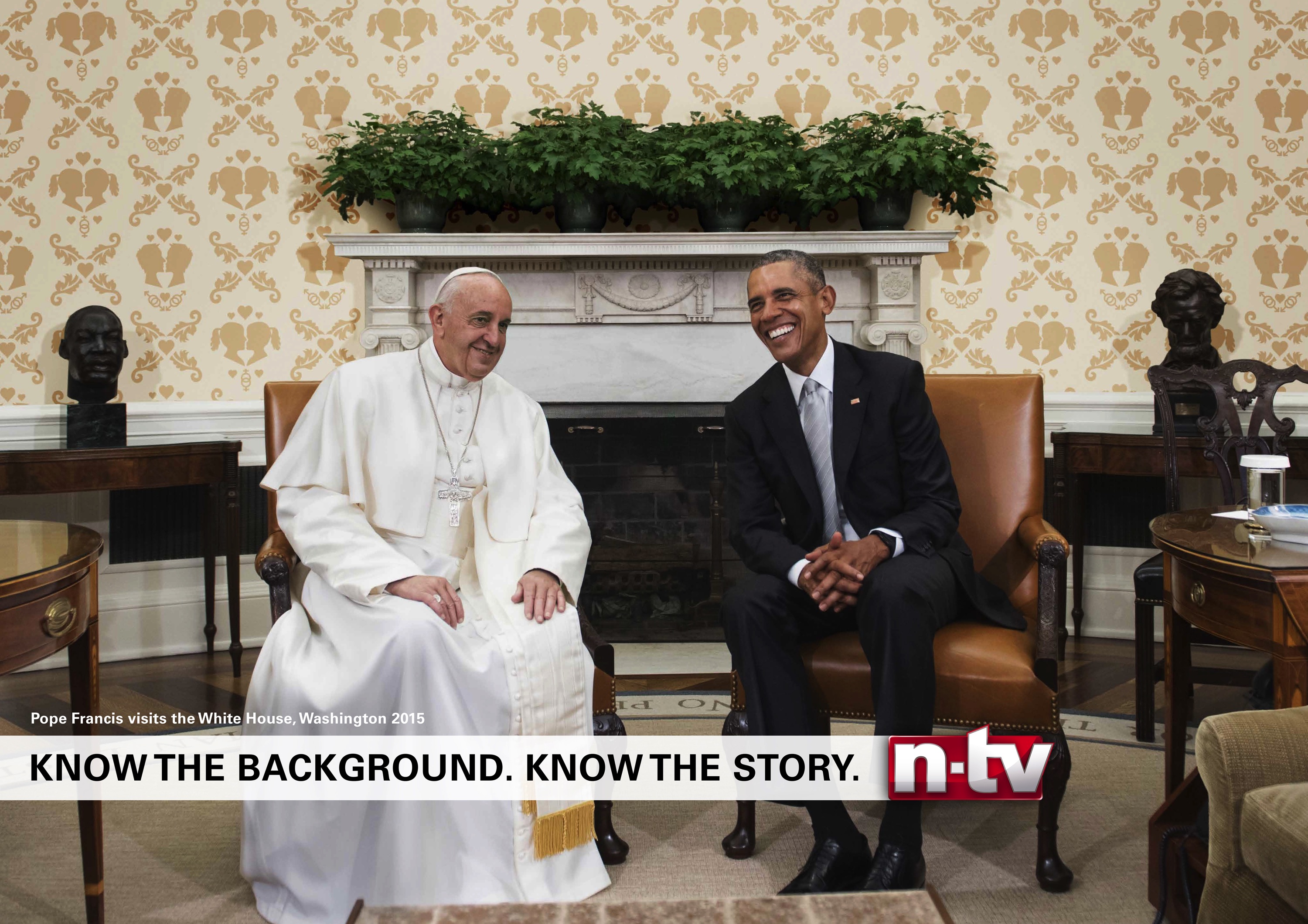 N-tv - Wallpaper - Pope Francis - Obama - Know The Backgrounds Ntv - HD Wallpaper 
