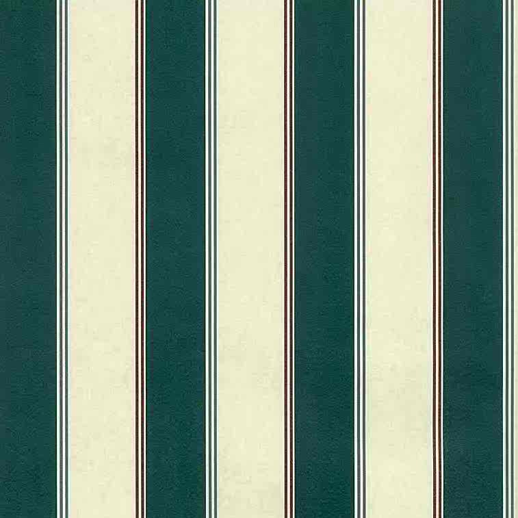 Green Cream Stripe Vintage Wallpaper, Red, Blue, Dining - Wallpaper ...