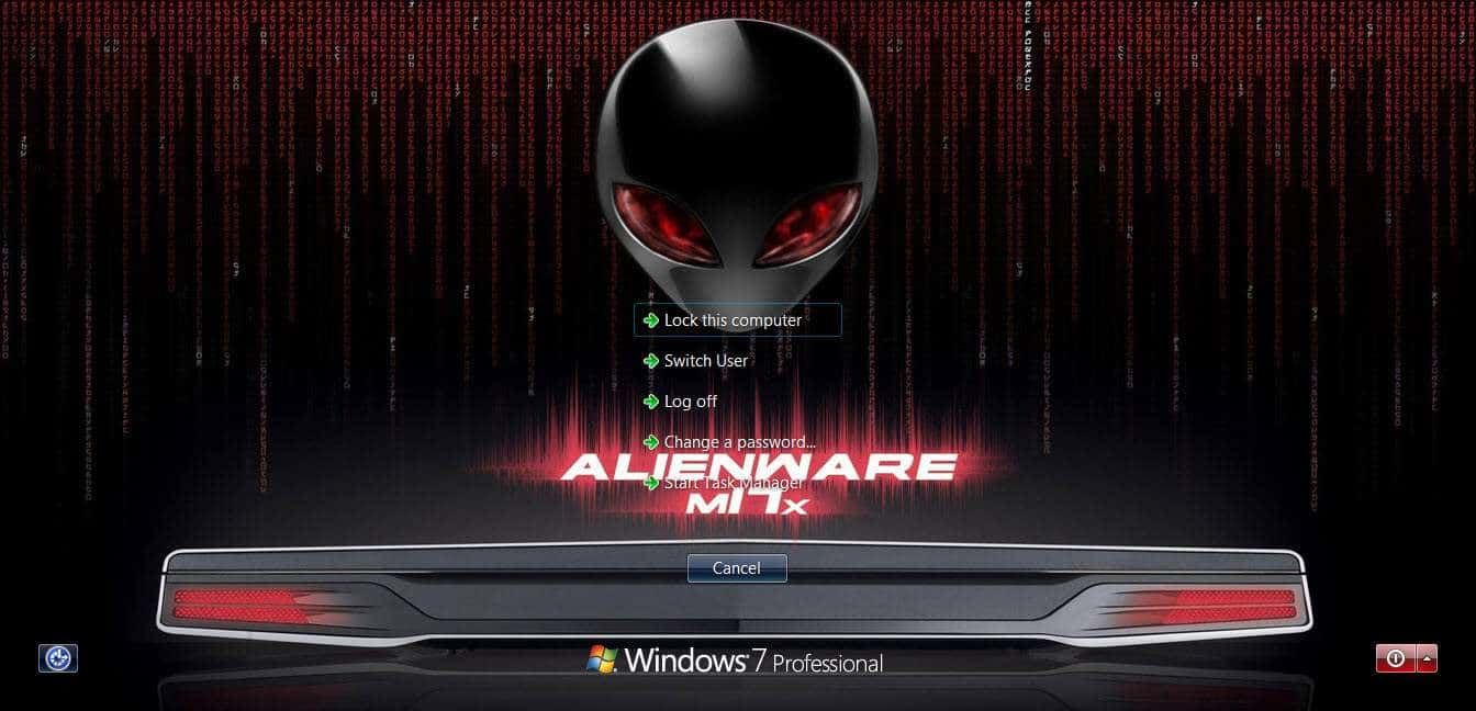 Download Alienware Logon Screen Wallpaper - Alienware Logon Screen ...