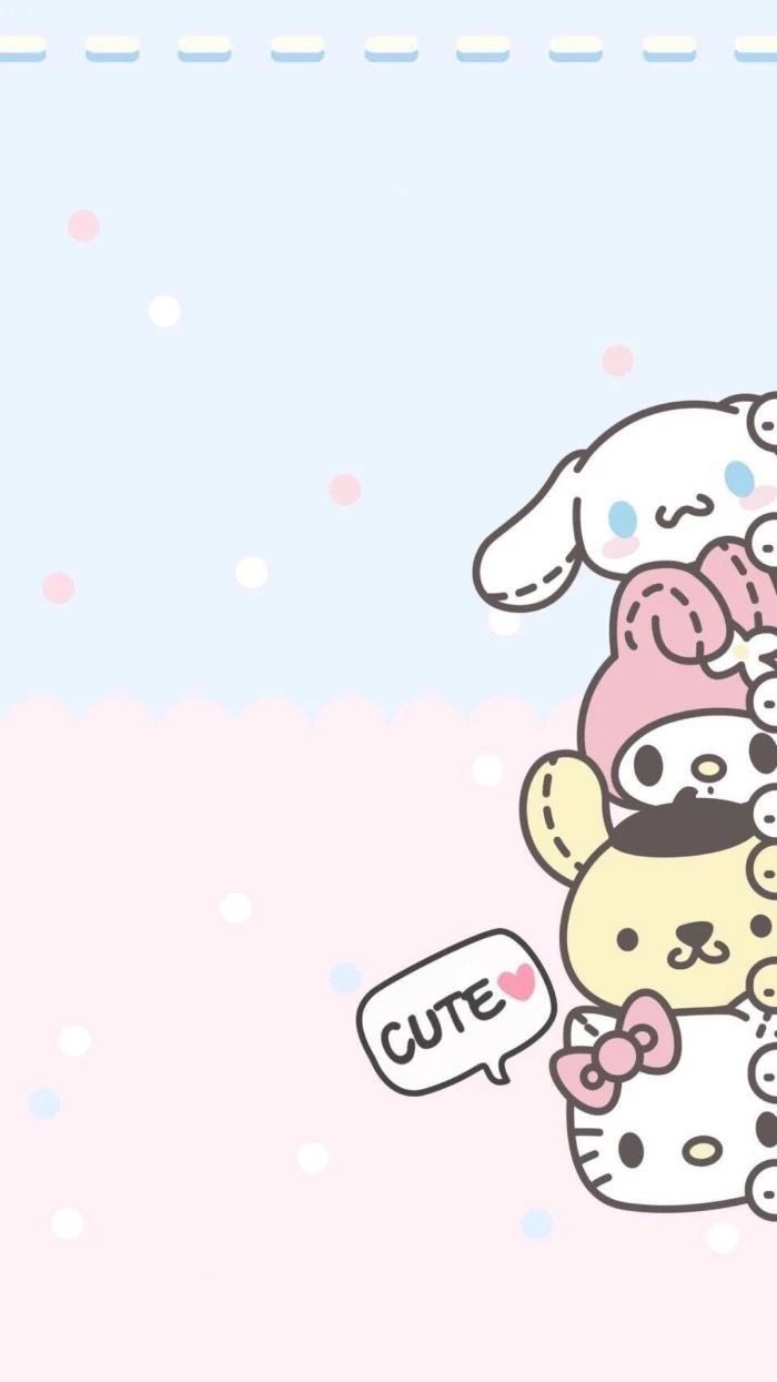 Pastel Sanrio Background 700x1245 Wallpaper