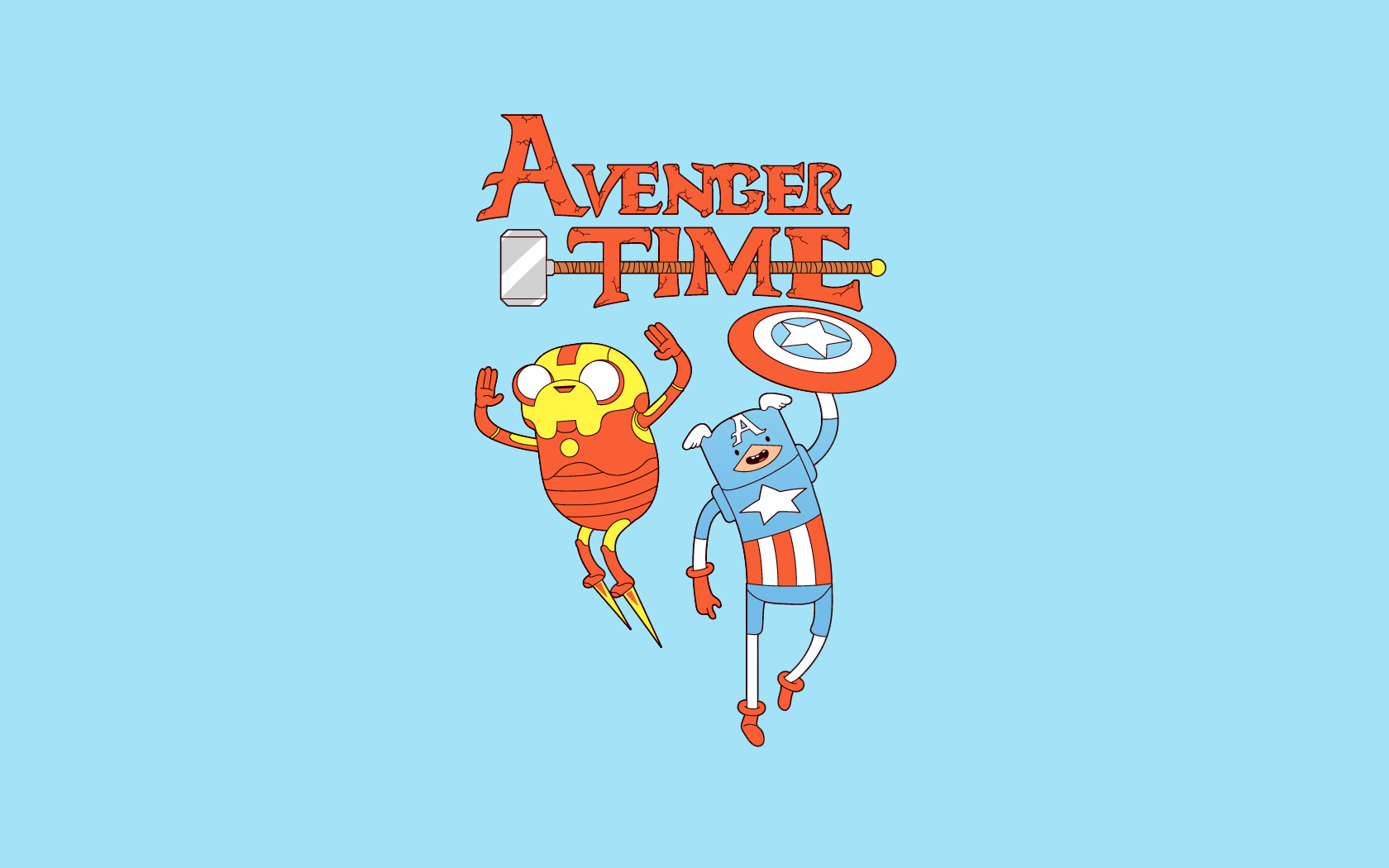 Adventure Time Desktop Backgrounds - Avenger Time - HD Wallpaper 