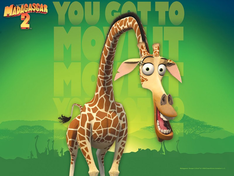 Madagascar 2 Wallpaper Melman - Madagascar Melman The Giraffe - HD Wallpaper 
