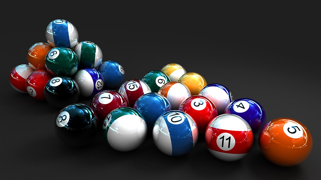 Pool Balls Painting - HD Wallpaper 