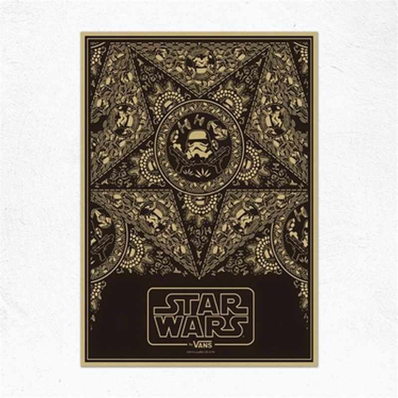 Vintage Dark Warrior Posters Star Wars Movie Poster - Star Wars Vans Poster - HD Wallpaper 