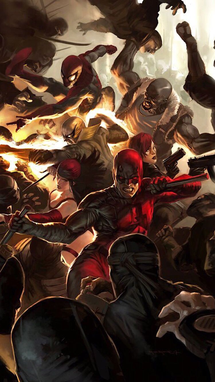 Spiderman Iron Fist Daredevil X Wallpaper Teahub Io