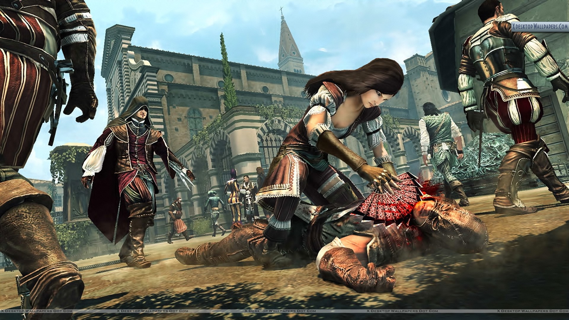 Lara Croft Assassin's Creed - HD Wallpaper 