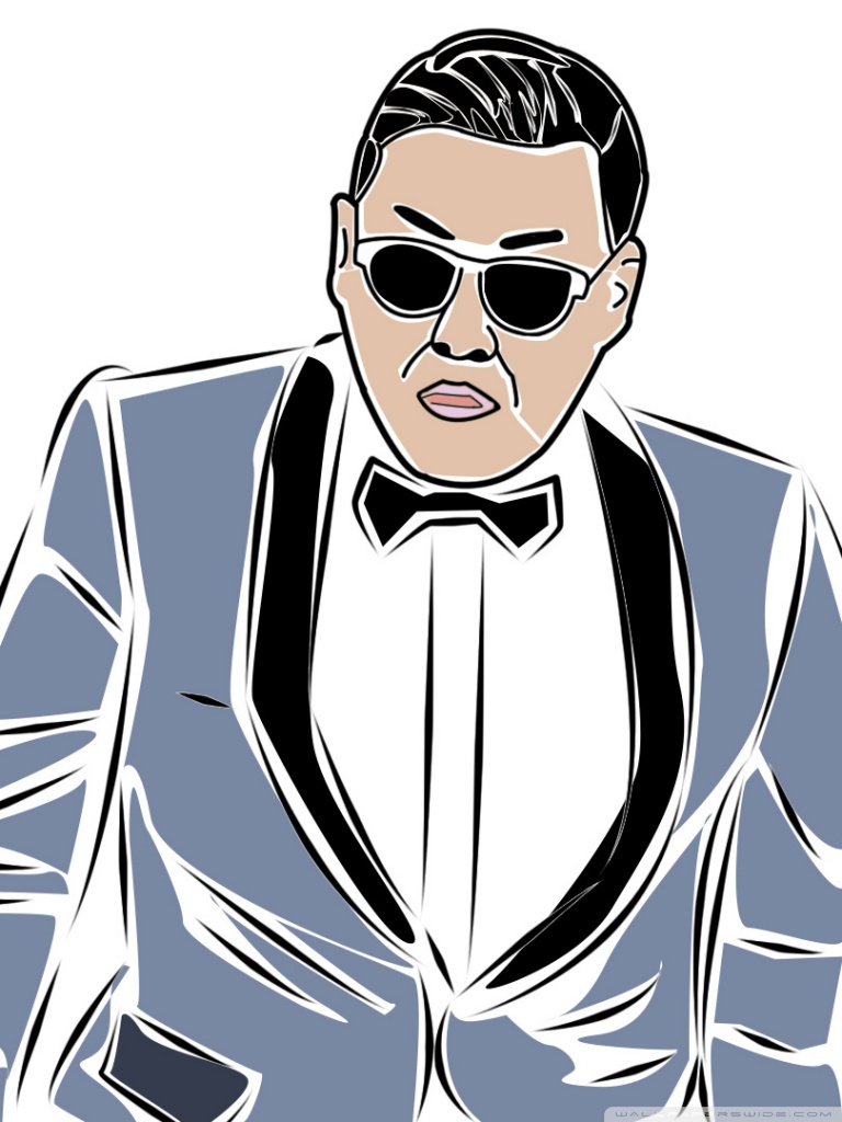 Psy Cartoon - HD Wallpaper 