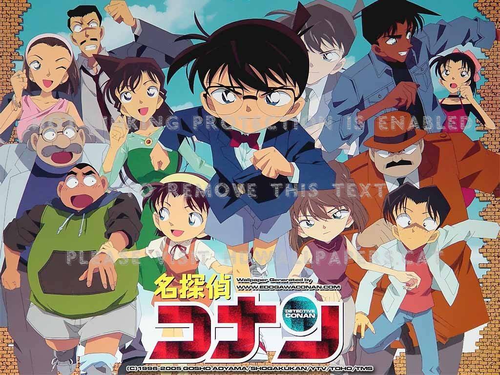 Detective Conan Edogawa Ran Mouri Shinichi - Detective Conan - 1024x768 ...