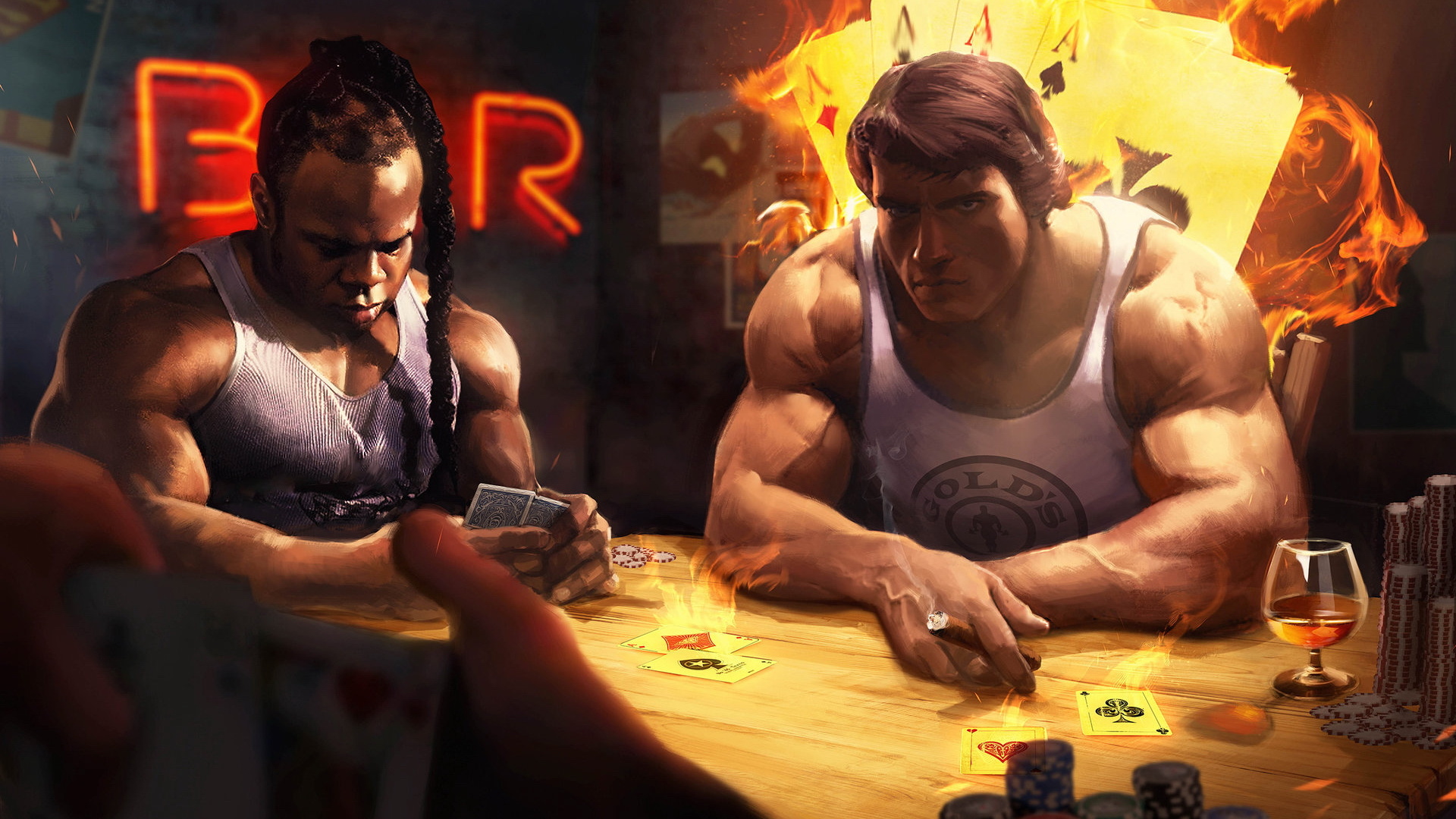 Arnold And Kai Greene - HD Wallpaper 