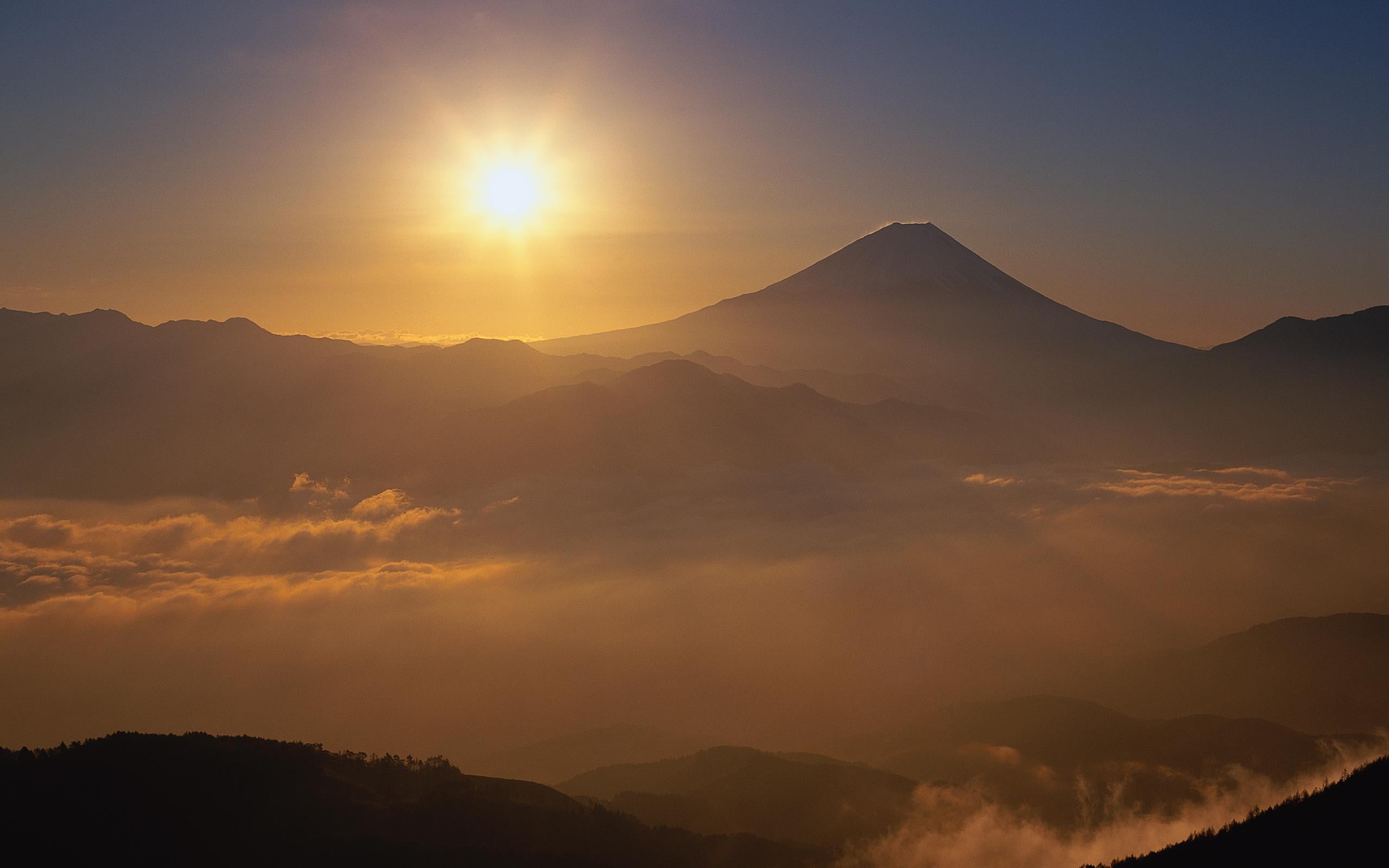 Sunrise Above Mount Fuji Wallpaper - 2560x1600 Wallpaper - teahub.io