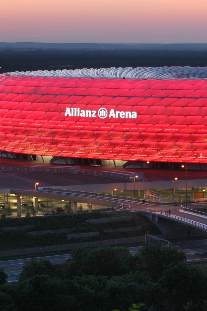 Wallpaper Munich Germany Allianz Arena Stadium Allianz Arena 800x1200 Wallpaper Teahub Io