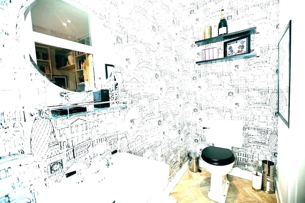 Quirky Wallpaper In Bathroom - 990x660 Wallpaper - teahub.io