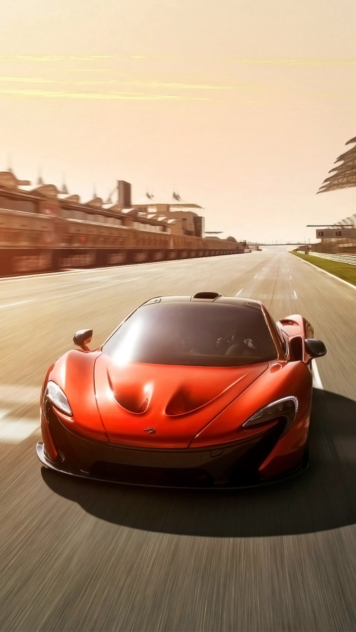 Cool Red Carhd Wallpaper - Mclaren P1 Race Track - 720x1280 Wallpaper ...