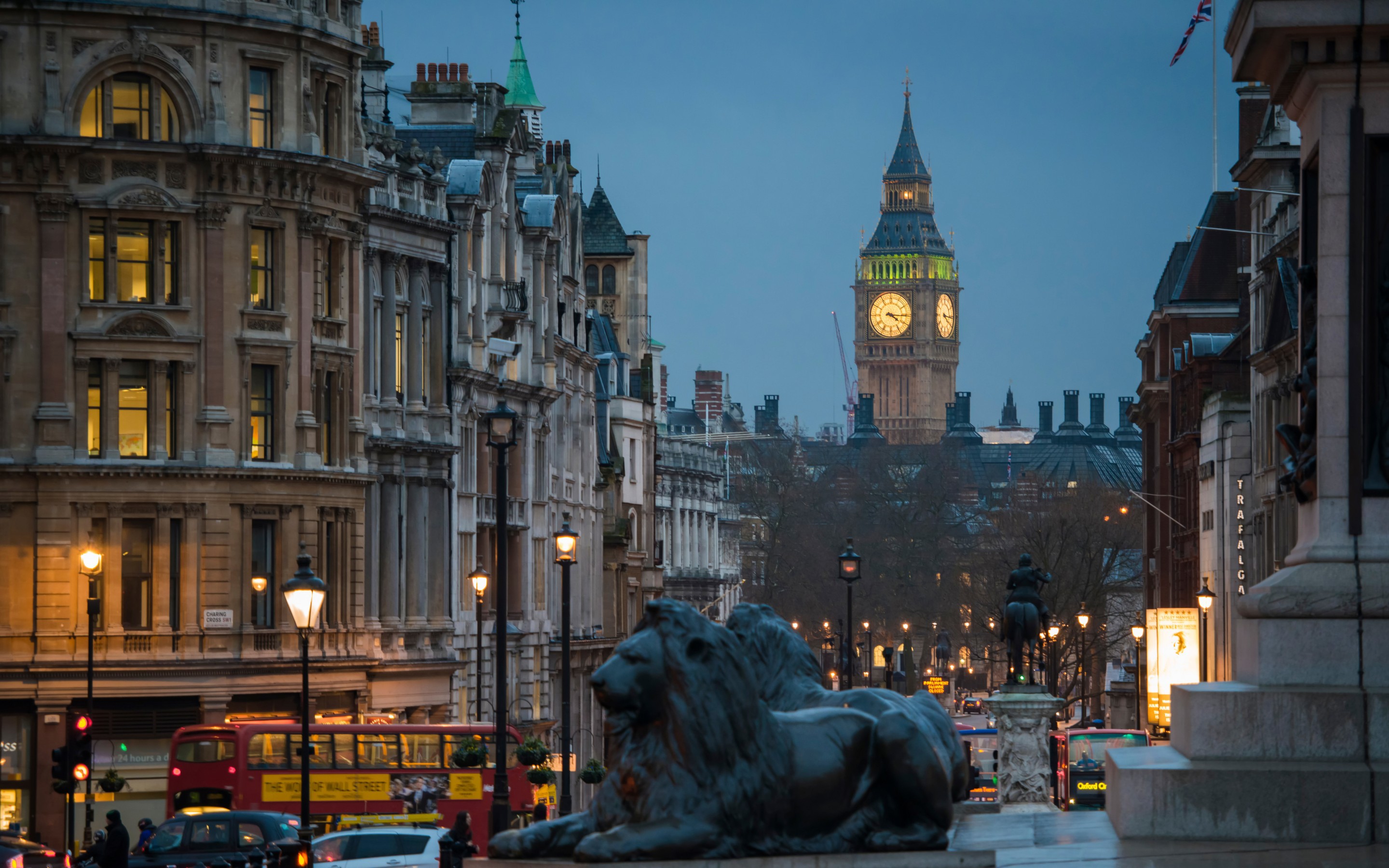 Big Ben, From Trafalgar Square - 2880x1800 Wallpaper - teahub.io