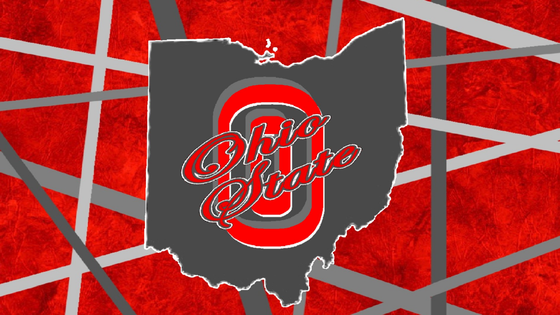 Ohio State On Gray Ohio On Abstract - Poster - HD Wallpaper 