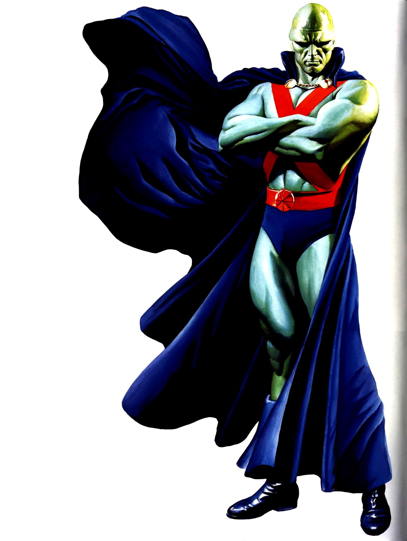 Martianmanhunter-white2 - Martian Manhunter Alex Ross - HD Wallpaper 