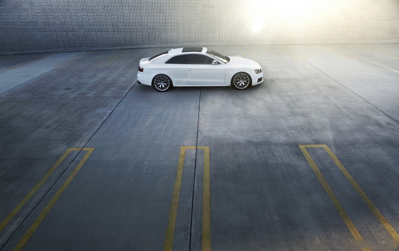 White Audi A5 Wide Angle Wallpapers - Executive Car - HD Wallpaper 