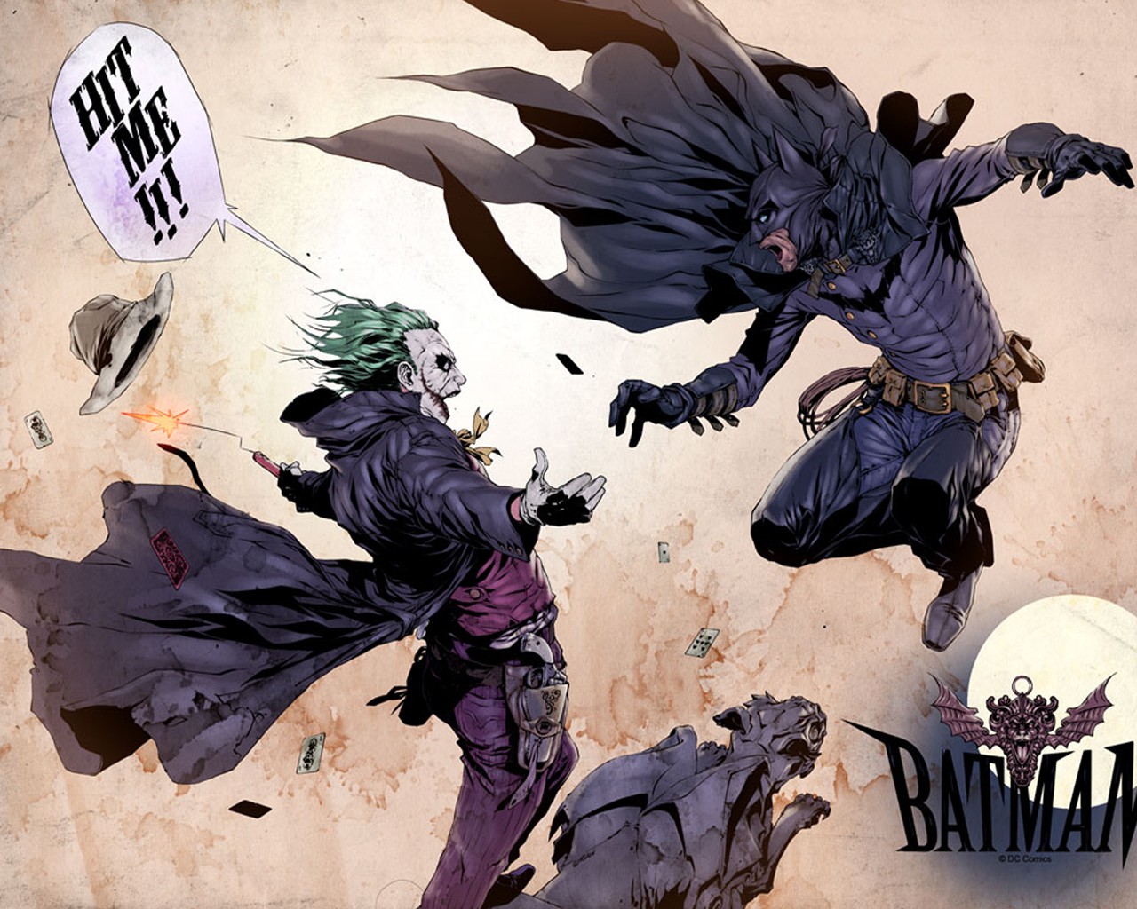 Batman And Joker Wallpaper - HD Wallpaper 