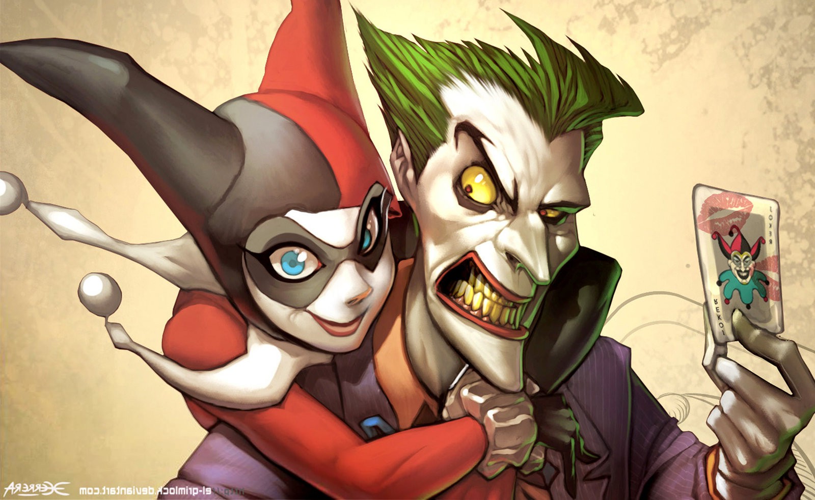 Joker Harley Quinn Wallpaper - HD Wallpaper 