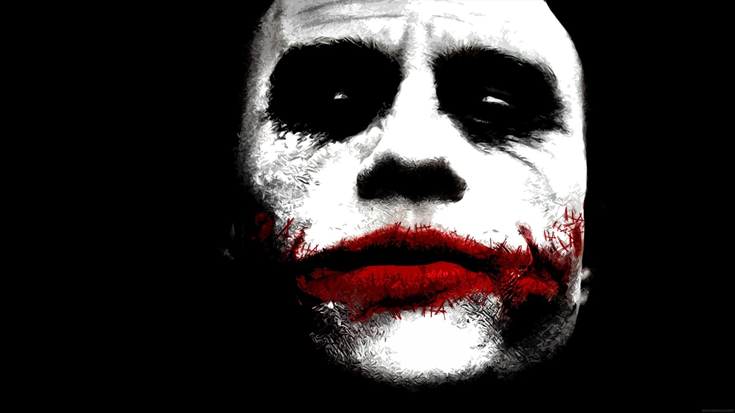 Joker Wallpaper Joker - Joker The Dark Knight Face - 1920x1080 Wallpaper -  