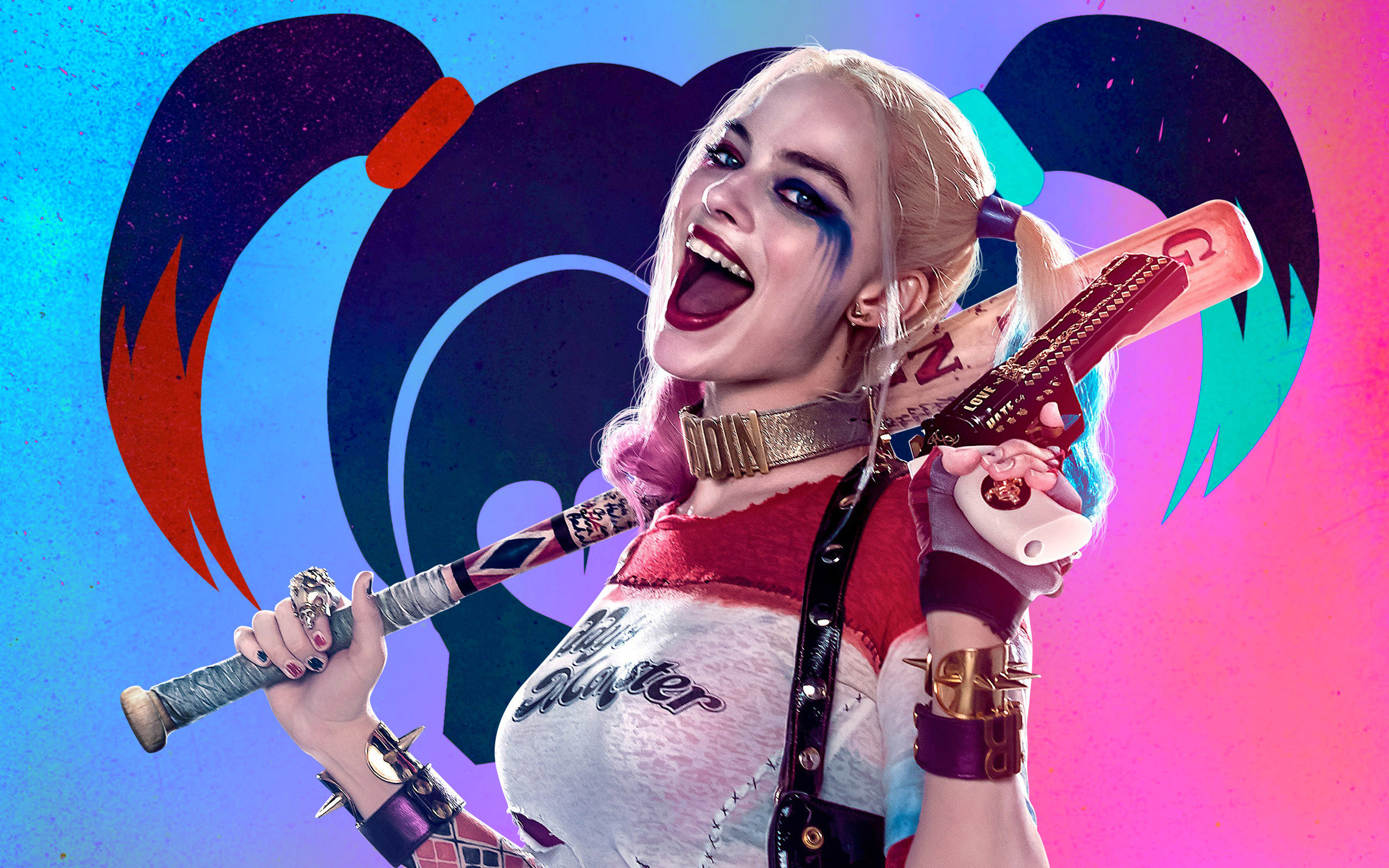 Best Margot Robbie Background Id - Suicide Squad Harley Quinn Wallpaper Hd - HD Wallpaper 