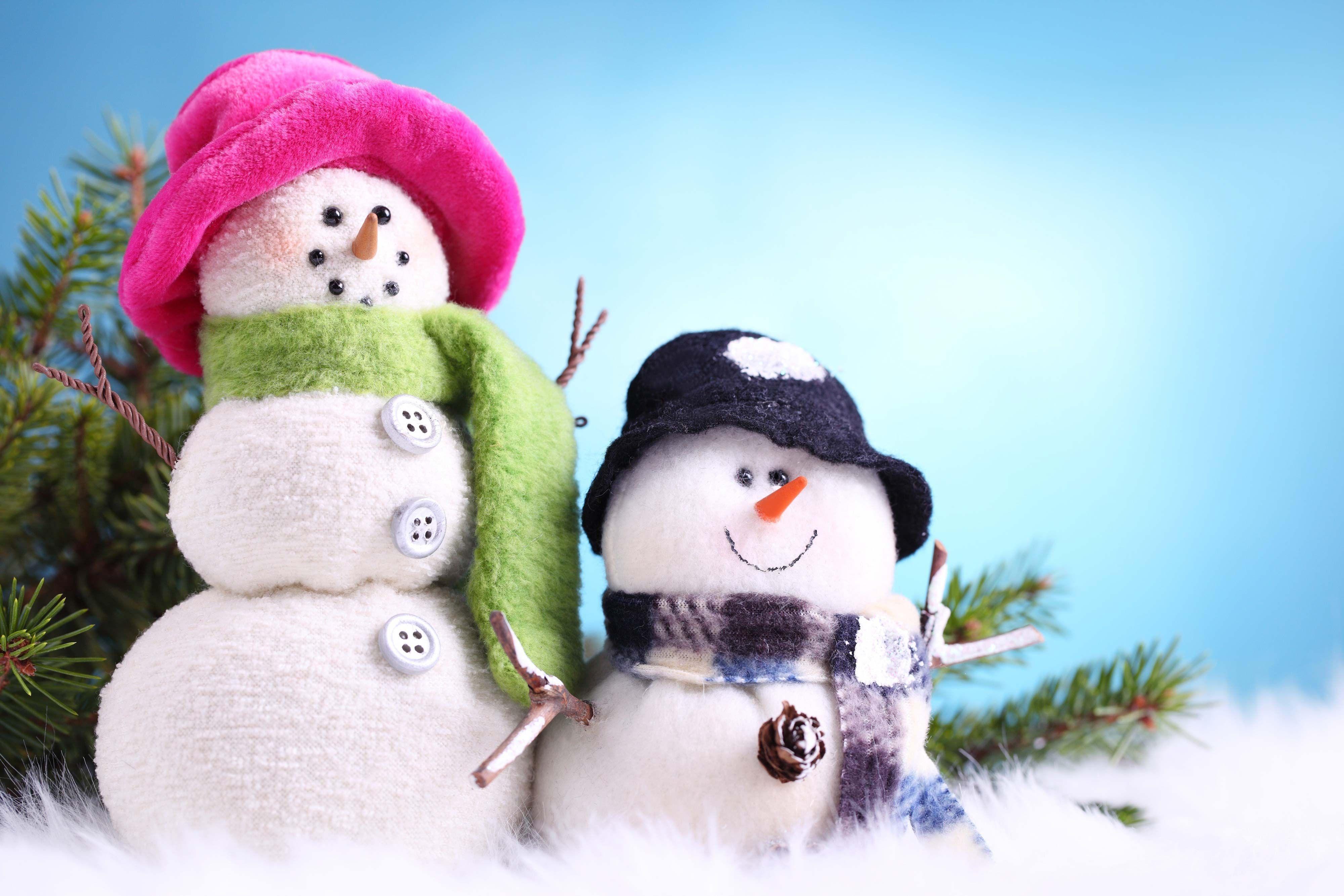 Snowman Wallpaper Hd - HD Wallpaper 